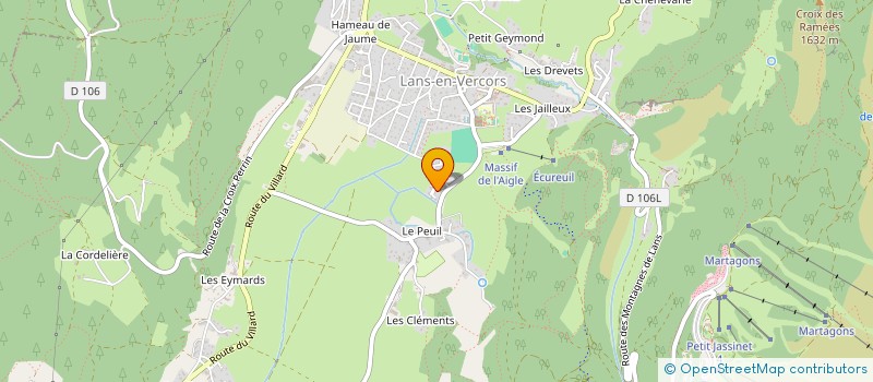 localisation de l'entreprise SCI LE VAL FLEURI  LANS-EN-VERCORS