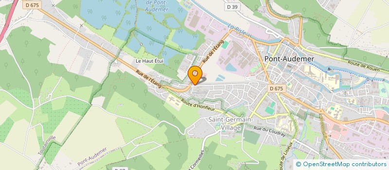 localisation de l'entreprise SCI LE VAL FLEURY à PONT-AUDEMER