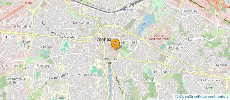 localisation de l'entreprise SCI LE VAL-HUE à VANNES