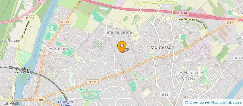 localisation de l'entreprise SCI LE VAL SAINT SAENS  CHATOU