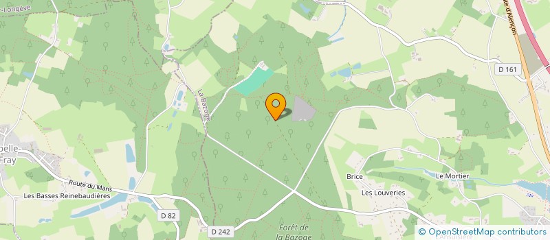 localisation de l'entreprise SCI LE VAL SAINTE CROIX  LA BAZOGE