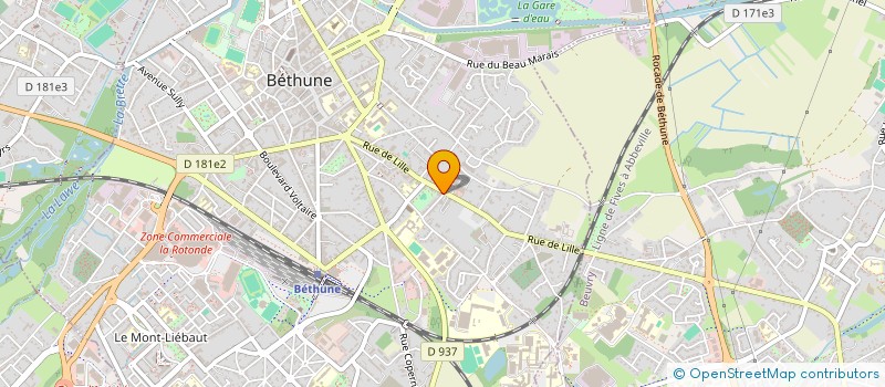 localisation de l'entreprise SCI LE VALETI  BETHUNE