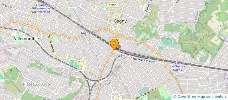 localisation de l'entreprise SCI LE VALJEAN  GAGNY