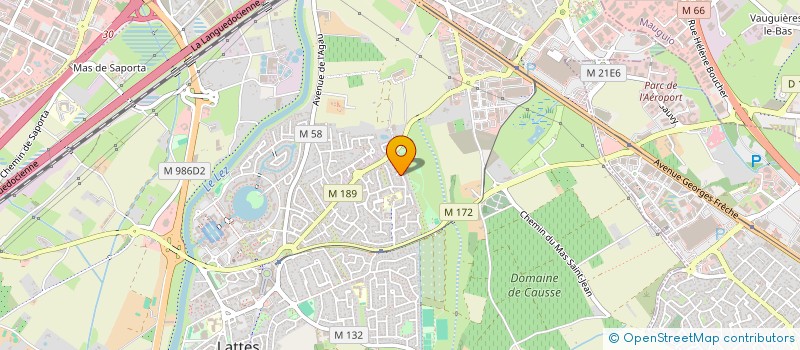 localisation de l'entreprise SCI LE VALLON à LATTES