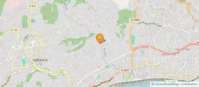 localisation de l'entreprise SCI LE VALLON à VALLAURIS