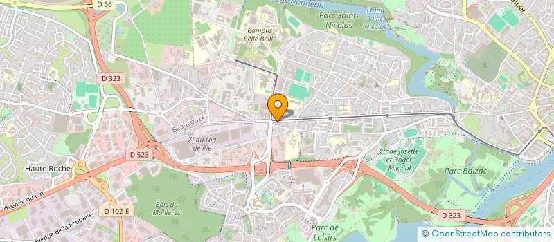 localisation de l'entreprise SCI LE VALLON à ANGERS
