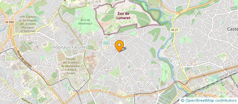 localisation de l'entreprise SCI LE VALLON à MONTPELLIER