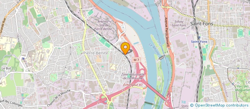 localisation de l'entreprise SCI LE VALLON  OULLINS-PIERRE-BENITE