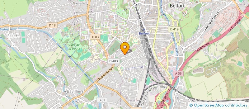 localisation de l'entreprise SCI LE VALLON à BELFORT