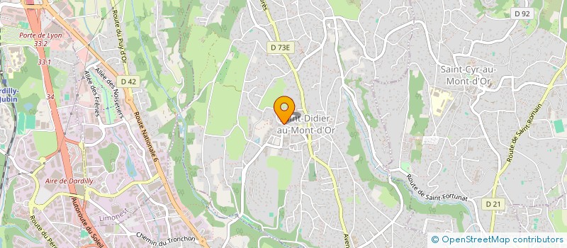 localisation de l'entreprise SCI LE VALLON D'OR  SAINT-DIDIER-AU-MONT-D'OR