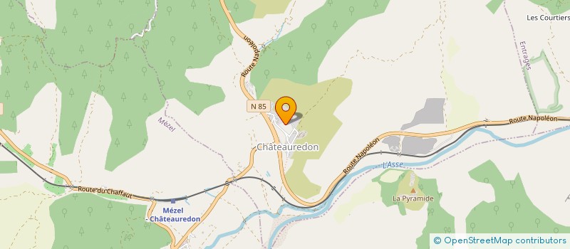 localisation de l'entreprise SCI LE VALLON DE L UBAC  CHATEAUREDON