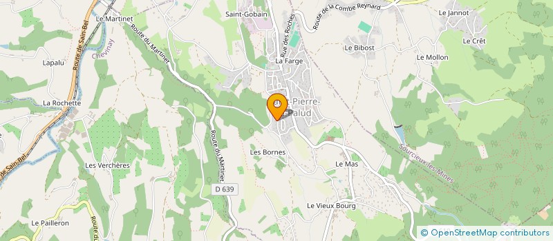 localisation de l'entreprise SCI LE VALLON DES BORNES  SAINT-PIERRE-LA-PALUD