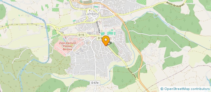 localisation de l'entreprise SCI LE VALLON DU COQ  LAMBESC