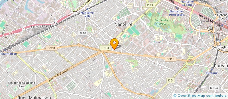 localisation de l'entreprise SCI LE VALLON DU FIER  NANTERRE