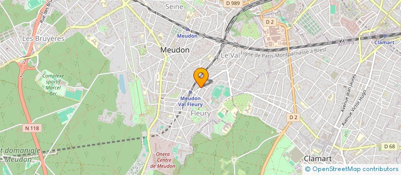 localisation de l'entreprise SCI LE VALLON FLEURI à MEUDON