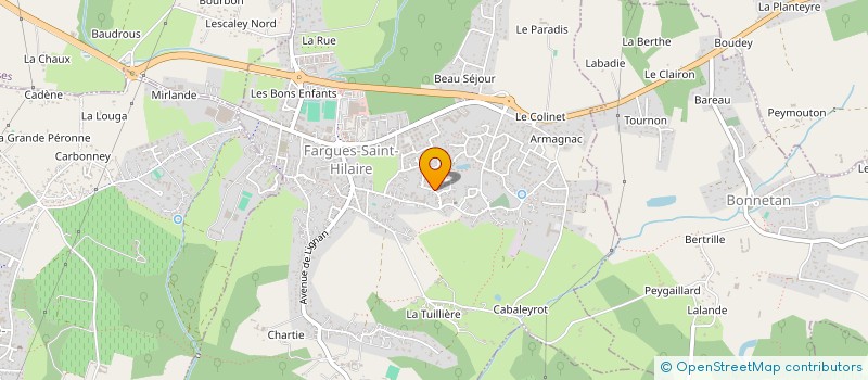 localisation de l'entreprise SCI LE VALLON ST HILAIRE  FARGUES-SAINT-HILAIRE