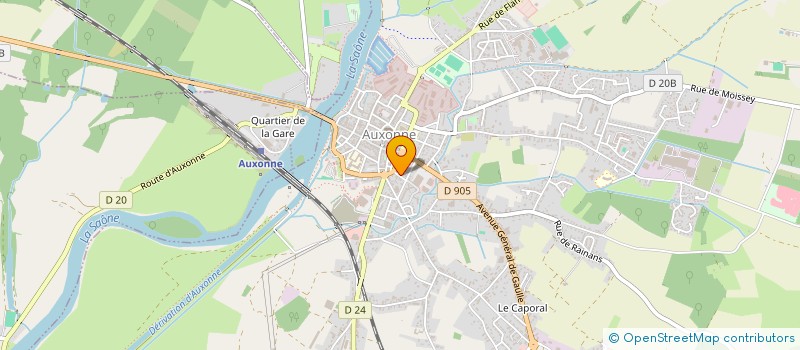 localisation de l'entreprise SCI LE VANNOIS  AUXONNE