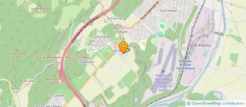 localisation de l'entreprise SCI LE VANSON DE VOLONNE  CHATEAU-ARNOUX-SAINT-AUBAN