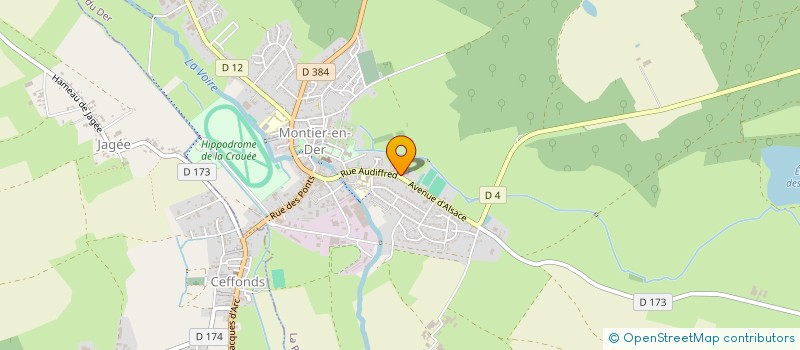 localisation de l'entreprise SCI LE VASEAU à LA PORTE DU DER