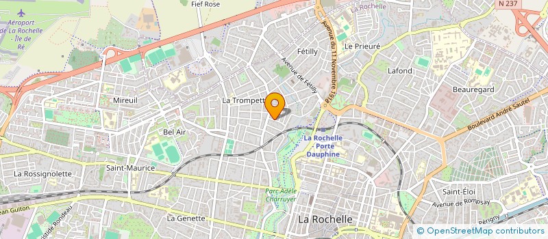 localisation de l'entreprise SCI LE VAUBAN  LA ROCHELLE