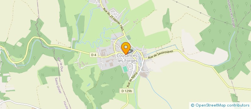 localisation de l'entreprise SCI LE VAUDOSIER à COUSANCES-LES-FORGES