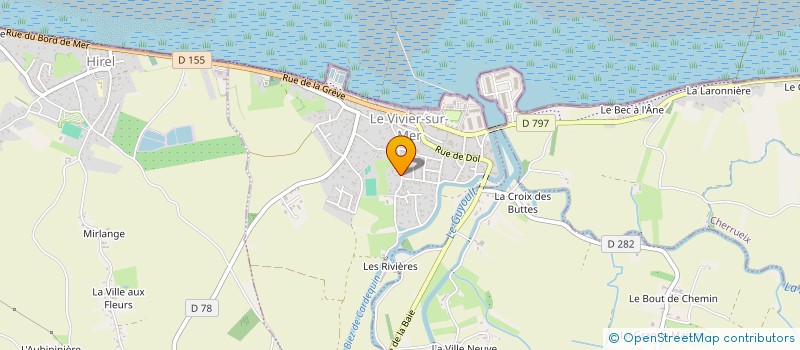 localisation de l'entreprise SCI LE VAUHARIOT  LE VIVIER-SUR-MER