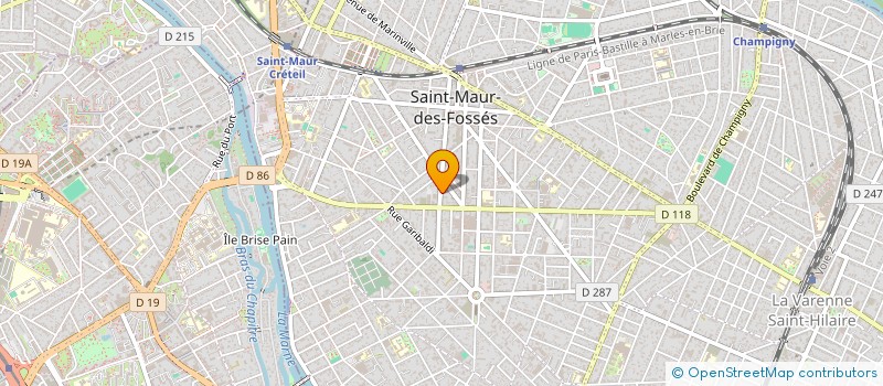 localisation de l'entreprise SCI LE VEAU  SAINT-MAUR-DES-FOSSES