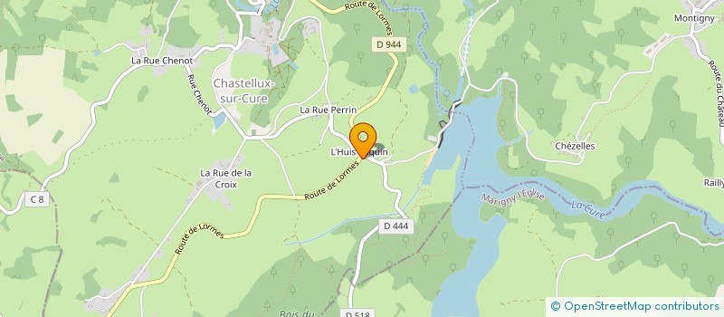 localisation de l'entreprise SCI LE VENT D'ANGE  CHASTELLUX-SUR-CURE