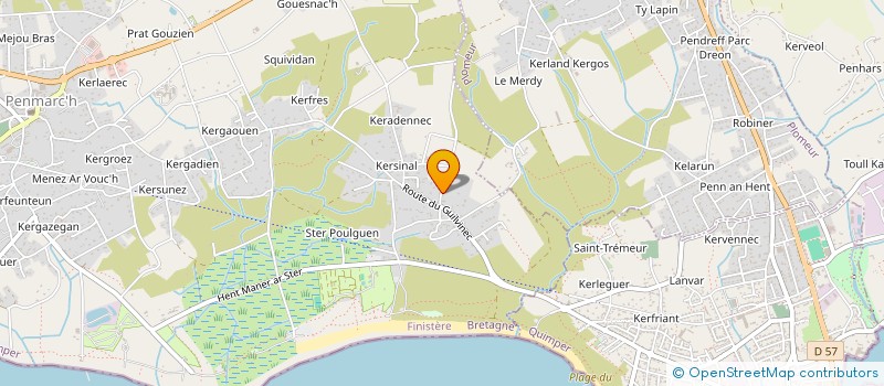 localisation de l'entreprise SCI LE VENT DU LARGE  PENMARCH