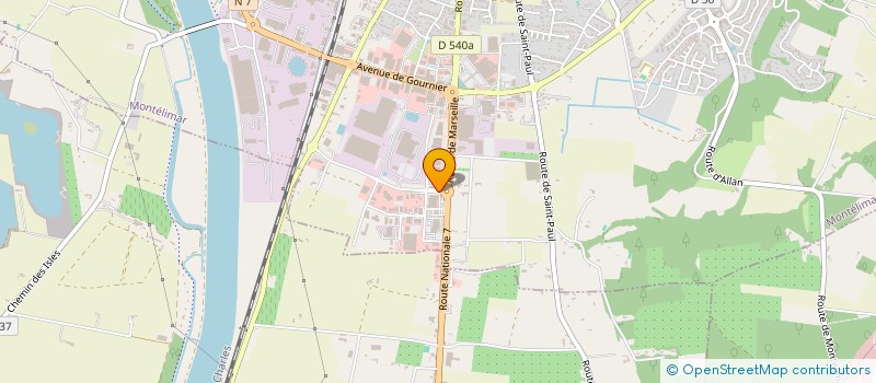 localisation de l'entreprise SCI LE VENTOUX à MONTELIMAR