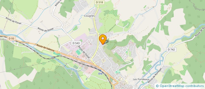 localisation de l'entreprise SCI LE VERCORS à DIE