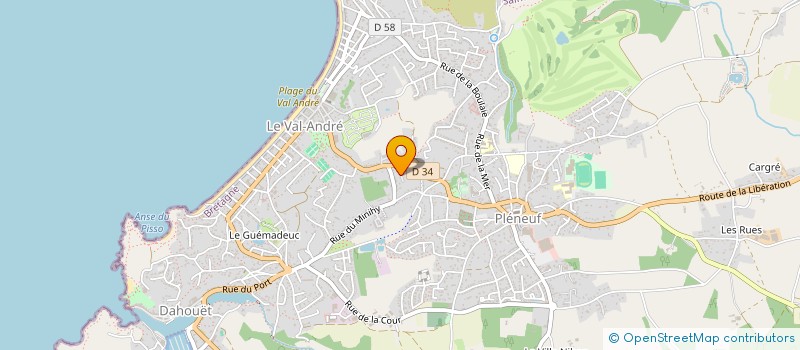 localisation de l'entreprise SCI LE VERDELET  PLENEUF-VAL-ANDRE