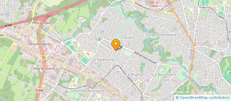 localisation de l'entreprise SCI LE VERDI'S à ORVAULT