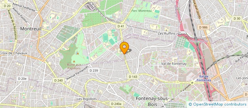 localisation de l'entreprise SCI LE VERDIER IMMO  MONTREUIL