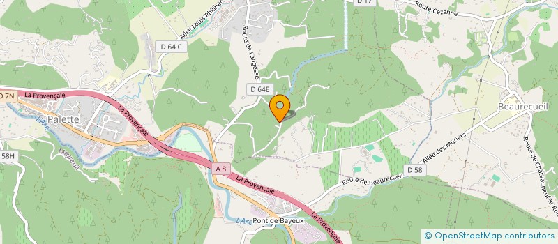 localisation de l'entreprise SCI LE VERDON FLEURI  LE THOLONET