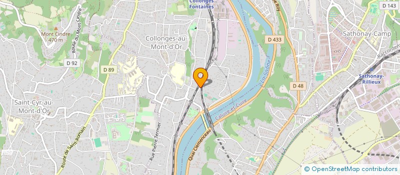 localisation de l'entreprise SCI LE VERDUN  COLLONGES-AU-MONT-D'OR