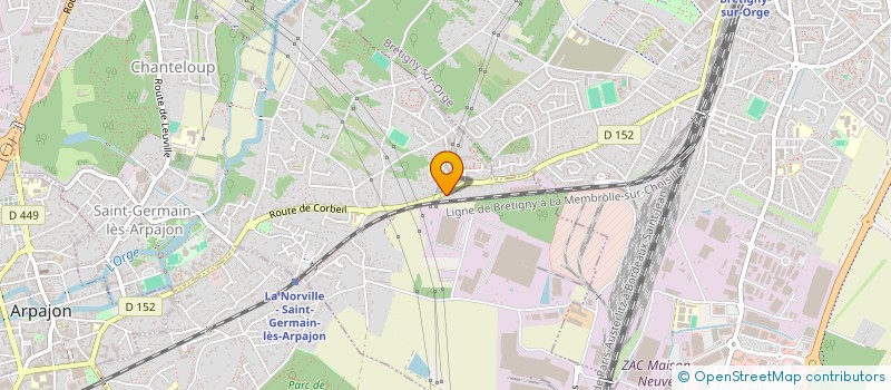 localisation de l'entreprise SCI LE VERGER à SAINT-GERMAIN-LES-ARPAJON