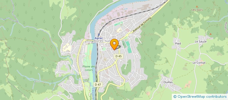 localisation de l'entreprise SCI LE VERGER  AUREC-SUR-LOIRE