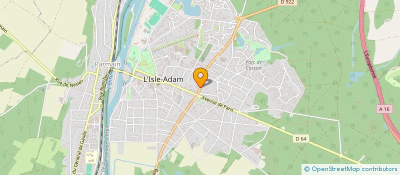 localisation de l'entreprise SCI LE VERGER à L'ISLE-ADAM
