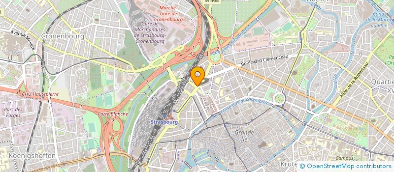 localisation de l'entreprise SCI LE VERGER à STRASBOURG