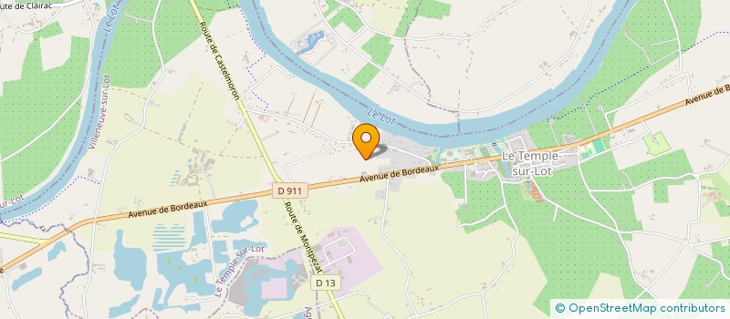 localisation de l'entreprise SCI LE VERGER  LE TEMPLE SUR LOT