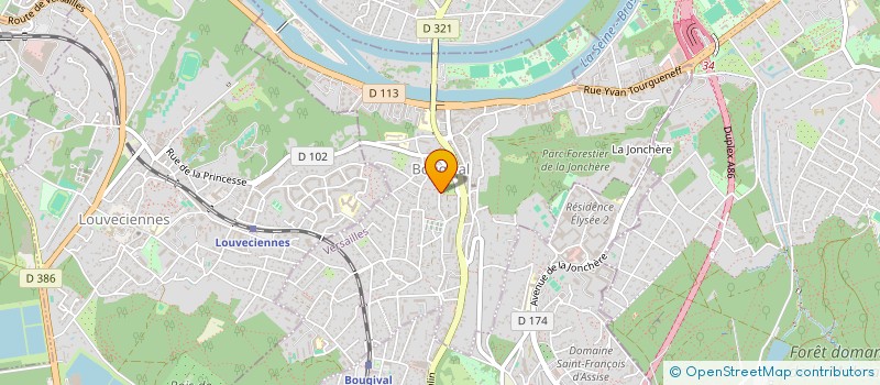 localisation de l'entreprise SCI LE VERGER  BOUGIVAL