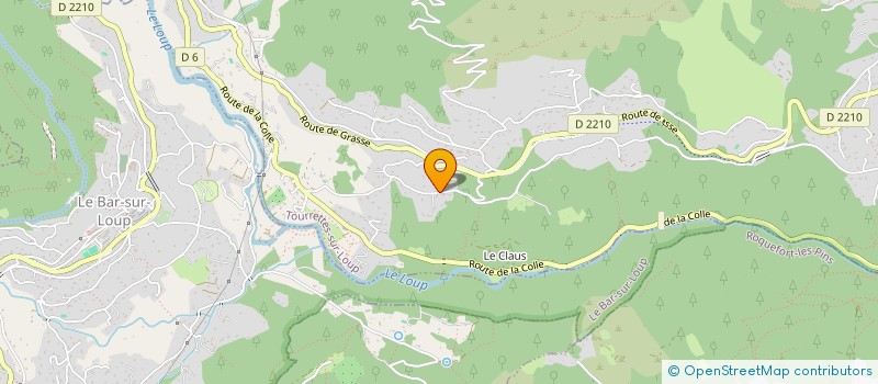 localisation de l'entreprise SCI LE VERGER  TOURRETTES-SUR-LOUP