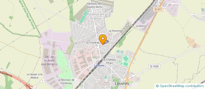 localisation de l'entreprise SCI LE VERGER  LOUVRES