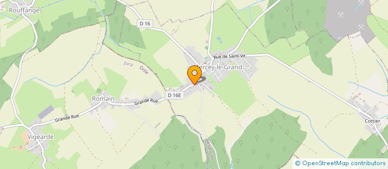 localisation de l'entreprise SCI LE VERGER  MERCEY-LE-GRAND