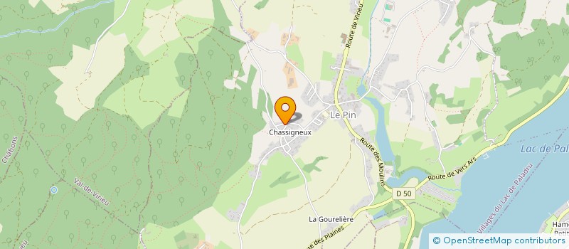 localisation de l'entreprise SCI LE VERGER  VILLAGES DU LAC DE PALADRU