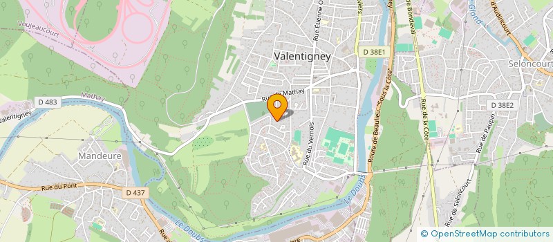 localisation de l'entreprise SCI LE VERGER  VALENTIGNEY