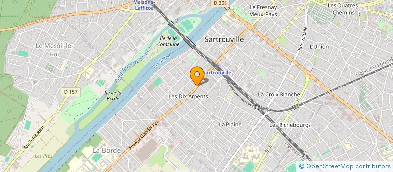 localisation de l'entreprise SCI LE VERGER DE LA CROIX BLANCHE  SARTROUVILLE