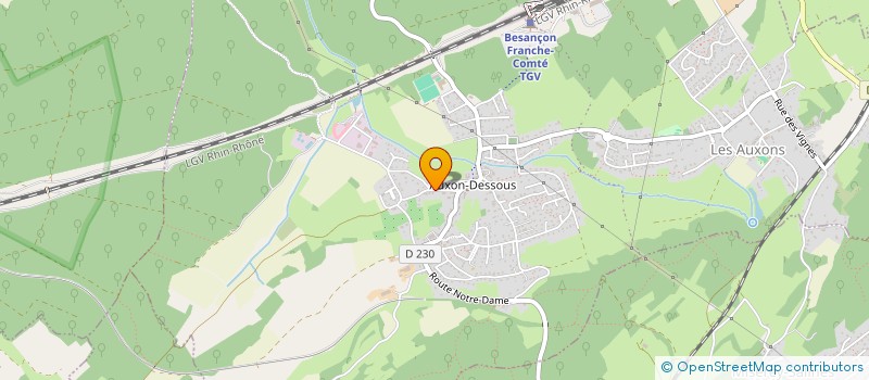 localisation de l'entreprise SCI LE VERGER DE LOUISE  LES AUXONS