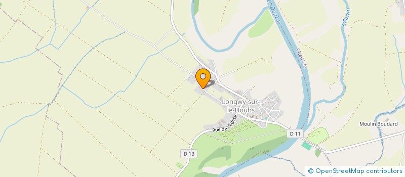 localisation de l'entreprise SCI LE VERGER DE TOINETTE  LONGWY-SUR-LE-DOUBS